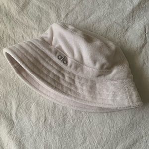 Alo bucket hat, Terry cloth, ivory